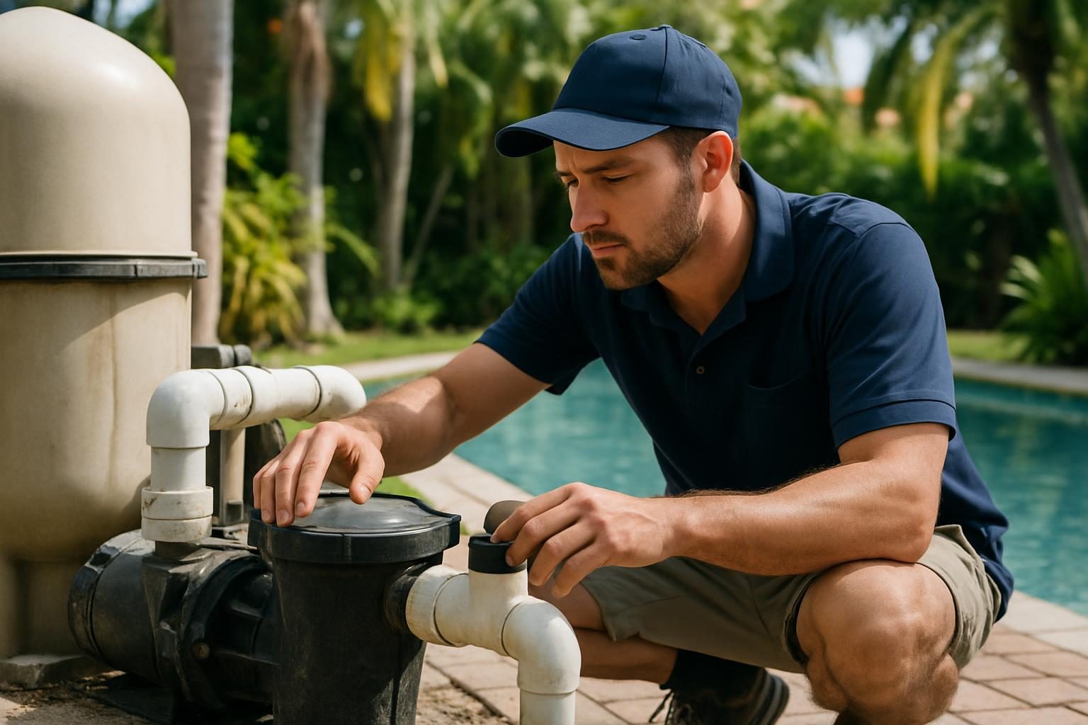 Stock photo: Pool Repair